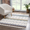 Carpet City Hochflor-Teppich »Focus«, rechteckig, 20 mm Höhe, 3D-Optik, Boho-Stil, Wohnzimmer