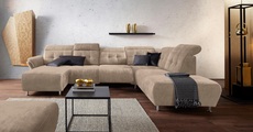 Places of Style Wohnlandschaft »Manhattan«, 2 Sitze mit elektrischer Relaxfunktion, verstellbare Armlehnen