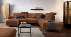 Places of Style Wohnlandschaft »Manhattan«, 2 Sitze mit elektrischer Relaxfunktion, verstellbare Armlehnen