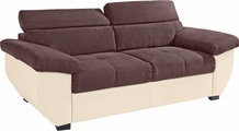 COTTA Polstergarnitur, (Set), Set: bestehend aus 3-Sitzer Sofa und Hocker, 3-Sitzer Inklusive Rückenverstellung
