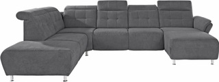 Places of Style Wohnlandschaft »Manhattan«, 2 Sitze mit elektrischer Relaxfunktion, verstellbare Armlehnen