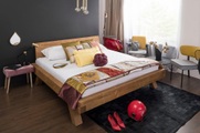 mutoni casual, Massivholz Balkenbett Fichte III 200x200cm