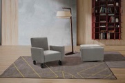 Egoitaliano Sessel »QQ«, zum Hocker zusammenklappbar, inkl. Rollen