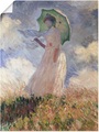 Artland Wandbild »Frau mit Sonnenschirm, Suzanne Hoschedé«