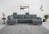 sit&more Wohnlandschaft, wahlweise mit Bettfunktion, Bettkasten, Sitztiefenverstellung