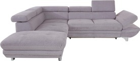 COTTA Ecksofa, inklusive Kopf- und Armteilverstellung, wahlweise mit Bettfunktion