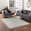 my home Teppich »Kurzflor-Webteppich GRANADA«, rechteckig, uni einfarbig weich Soft Touch mit Glanz