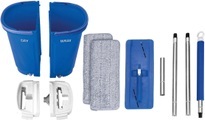 MediaShop Bodenwischer-Set »Livington Touchless Mop XXL«, inkl. Doppeleimer (7 Liter) und Mikrofaserpad
