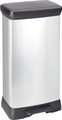 Curver Deco Tretmülleimer 50 L Silbern 240643