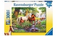 Wildpferde am Fluss (Kinderpuzzle)