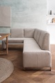 exxpo - sofa fashion Eckbank »Intenso, modern, wahlweise in Leder oder Textil, 244/157 cm (B/T)«, hohe Bodenfreiheit, frei im Raum stellbar, hoher Sitzkomfort