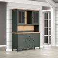 Home affaire Buffet »Vienna«, (Set, 1 St.), Vitrine im Landhausstil - Geschirrschrank (B/T/H) 146/45/198 cm