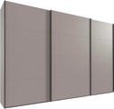 Wimex Kleiderschrank »Mugano, Made in Germany, Lieferung bis in Deine Etage und Stellort«, (wähle Deine Ausstattung: Basic oder Premium!), 3 Schwebetüren, grosse Grössen, mit oder ohne Spiegel, Metallgriffe