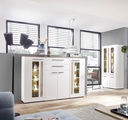 Innostyle Highboard »Loft Two«, Breite 180 cm, 2 Holztüren, 2 Schubkästen, 2 Glas-/Holztüren