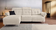 Places of Style Ecksofa »Manhattan«, 2 Sitze mit elektrischer Relaxfunktion, verstellbare Armlehnen