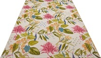 HANSE Home Outdoorteppich »Flowers and Leaves«, rechteckig, 3 mm Höhe, strapazierfähig, robust, pflegeleicht, fussbodenheizungsgeeignet