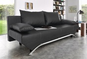 INOSIGN Schlafsofa, inklusive Bettfunktion und Bettkasten, inklusive loser Zier- und Rückenkissen, frei im Raum stellbar