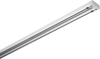 Gardinia, GARDINIA Vorhangschiene »Aluminium-Vorhangschienen Set Lara 2-Lauf«, 2 läufig-läufig, Fixmass, ausziehbar