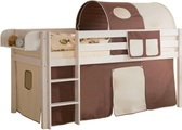 Ticaa Hochbett »Malte« mit Rolllattenrost und Textil-Set