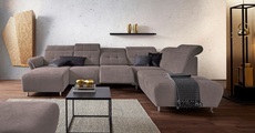 Places of Style Wohnlandschaft »Manhattan«, 2 Sitze mit elektrischer Relaxfunktion, verstellbare Armlehnen