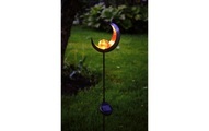 LED Solar-Mond Melilla mit Stab, schwarzfarbend