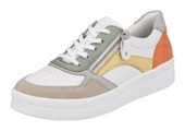 Plateausneaker mit zusätzlichem Reißverschluss Remonte Weiß/Multicolor