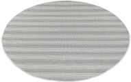 Carpet City Teppich »Palm«, rund, 5 mm Höhe, Wetterfest & UV-beständig, für Balkon, Terrasse, Flur, Küche, flach gewebt