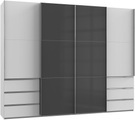 Fresh To Go Schwebetürenschrank »Level«, mit Glastüren und Synchronöffnung