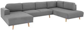 HOME AFFAIRE, Home affaire Wohnlandschaft »Lasse«, im scandinavischem Stil mit Holzfüssen