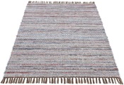 carpetfine Teppich »Kelim Chindi«, rechteckig, 6 mm Höhe, Flachgewebe Wendeteppich mit Fransen, Wohnzimmer