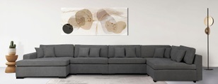 Guido Maria Kretschmer Home&Living Wohnlandschaft »Skara XXL«, Lounge-Sofa XXL mit Federkern-Polsterung, in vielen Bezugsvarianten, auch recycelt