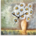 Artland Wanduhr »Margeriten in Vase II«