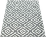 Paco Home Teppich »Stella 400«, rechteckig, 12 mm Höhe, Kurzflor, Pastell Farben, Rauten Design, Wohnzimmer
