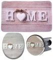 Sanilo Badaccessoires-Sets »Home«, (Komplett-Set, 3 tlg.), bestehend aus WC-Sitz, Badteppich und Waschbeckenstöpsel