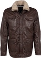 Gipsy Lederjacke »GMJaeff«, mit Fellimitat, verdeckter Reissverschluss