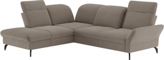 sit&more Ecksofa »Leandro L-Form«, Wahlweise mit Bett-, Kopfteil - und Armlehnfunktion, sowie Stauraum