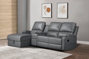 HOME AFFAIRE, Home affaire Ecksofa »Napola Multimediasofa, 3er Kinosessel XXL,«, Kinosofa mit Relaxfunktion, Getränkehalter, Staufach und Staukasten