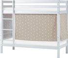 Hoppekids, Hoppekids Etagenbett, Liegefläche 70x160 cm, Kiefer weiss lackiert,mit Textilset und wahlweise mit Matratze
