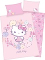 HERDING Baby-Bettwäsche HELLO KITTY (40x60/100x135) in rosa