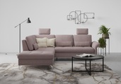 INOSIGN Ecksofa »Palm Beach«, Federkern, mit Sitztiefenverstellung, wahlweise mit Bettfunktion, Bettkasten und Armteilverstellung