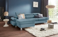 exxpo - sofa fashion Ecksofa, mit Kopf- bzw. Rückenverstellung, wahlweise mit Bettfunktion und Bettkasten