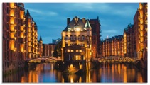 Artland Küchenrückwand »Teil der alten Speicherstadt in Hamburg«