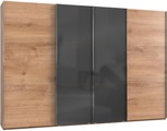 Fresh To Go Schwebetürenschrank »Level«, mit Glastüren und Synchronöffnung