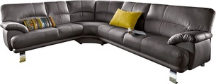 TRENDMANUFAKTUR Ecksofa, mit langem Schenkel