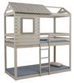 Lüttenhütt Kinderbett »Lolitte«, aus schönem massivem Kiefernholz, Etagenbett, inklusive praktischer massiver Holzleiter, in verschiedenen Farbvarianten enthältlich, Liefefläche 90x200 cm