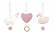 JaBaDaBaDo Anhänger SCHWAN für Spielbogen 3-teilig in rosa/weiß