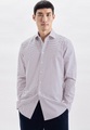 Business Hemd Regular Fit Langarm Druck Herren Pink 43