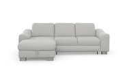 sit&more Ecksofa »Durness«, mit Federkern und hochwertigen Edelstahlfüssen, wahlweise mit Kopfteilverstellung, Bettfunktion und Bettkasten oder mit Bettfunktion und Bettkasten