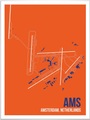 Wall-Art Poster »Wandbild AMS Grundriss Amsterdam«, Grundriss, (1 St.), Poster, Wandbild, Bild, Wandposter