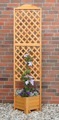PROMADINO Holzspalier Eckspalier mit Pflanzkasten, BxTxH: 54x54x210 cm